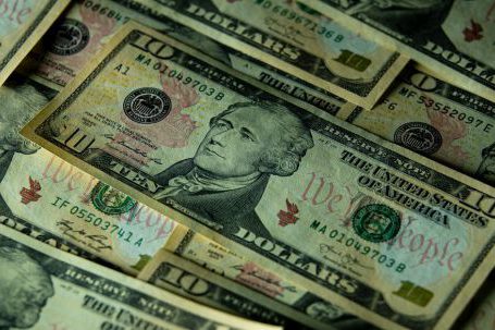 Big Savings - 10-Dollar Banknotes in Big Amount