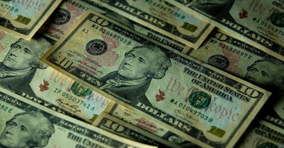 Big Savings - 10-Dollar Banknotes in Big Amount